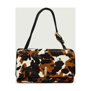Marc Jacobs Skórzana torebka na ramię The Cow Haircalf Large Dual Bag