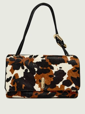 Marc Jacobs Skórzana torebka na ramię The Cow Haircalf Large Dual Bag