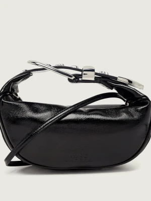 Marc Jacobs Skórzana torebka na ramię The Crinkle Patent Party Bag