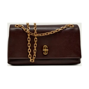 Marc Jacobs Skórzana torebka na ramię The Dual Chain Mini Bag