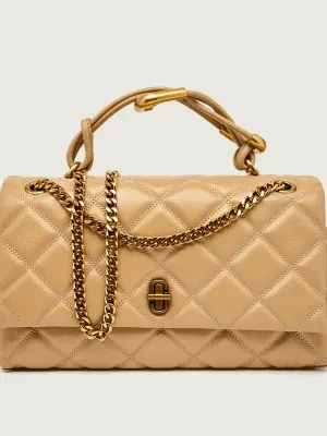 Marc Jacobs Skórzana torebka na ramię The Quilted Dual Convertible Shoulder Bag