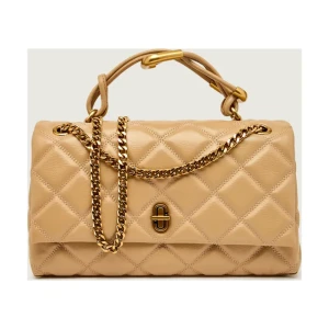 Marc Jacobs Skórzana torebka na ramię The Quilted Dual Convertible Shoulder Bag