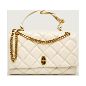 Marc Jacobs Skórzana torebka na ramię The Quilted Dual Convertible Shoulder Bag