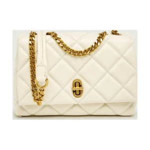 Marc Jacobs Skórzana torebka na ramię THE SLIM DUAL CHAIN SHOULDER