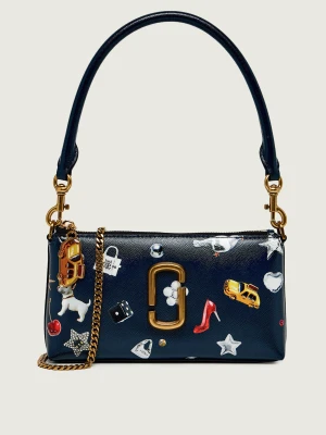 Marc Jacobs Skórzana torebka na ramię The Trinket Snapshot Convertible Shoulder Bag