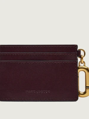 Marc Jacobs Skórzane etui na karty Scene bordowy