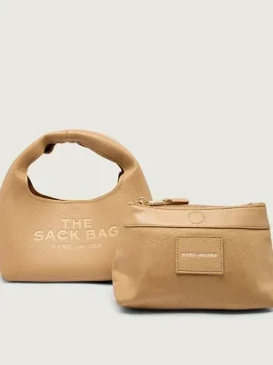 Marc Jacobs Skórzane hobo + saszetka The Mini Sack Bag