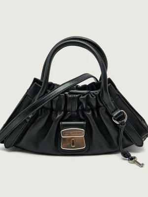 Marc Jacobs Skórzany kuferek The Cristina Small Satchel czarny