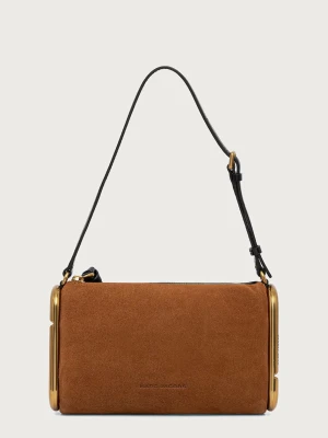MARC JACOBS SMALL SHOULDER BAG torebka damska zamszowa