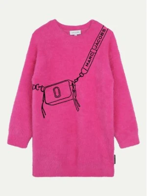 Marc Jacobs Sukienka dzianinowa W60386 D Różowy Regular Fit