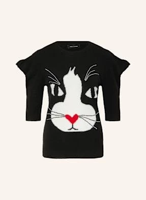 Marc Jacobs Sweter Z Kaszmiru The Cat Sweater schwarz