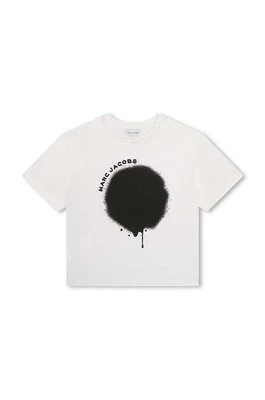 Marc Jacobs t-shirt bawełniany dziecięcy kolor biały z nadrukiem