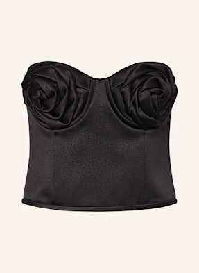 Marc Jacobs Top Z Odkrytymi Ramionami Z Satyny schwarz