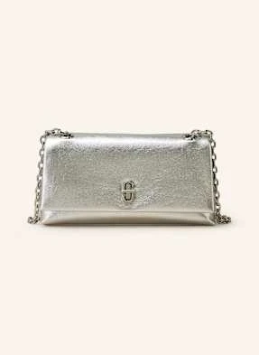 Marc Jacobs Torba Na Ramię The Metallic Dual Chain Wallet silber