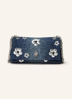 Marc Jacobs Torba Na Ramię The Sequin Denim Daisy Dual Chain Mini Bag blau