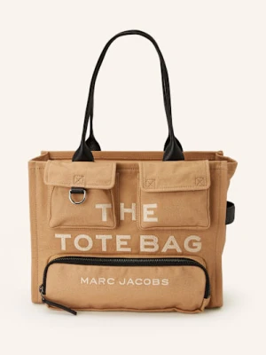 Marc Jacobs Torba Shopper The Large Cargo Canvas Tote Bag beige