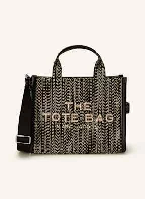 Marc Jacobs Torba Shopper The Medium Tote Bag Mono Jacquard schwarz