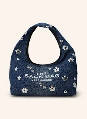 Marc Jacobs Torebka The Sequin Daisy Denim Sack Bag Z Cekinami blau