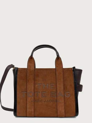 MARC JACOBS torebka crossbody damska zamszowa THE SMALL TOTE brązowy