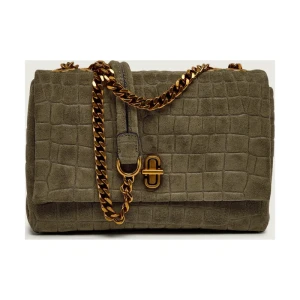 Marc Jacobs Torebka na ramię THE CROC SLIM DUAL | zamsz