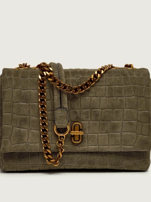 Marc Jacobs Torebka na ramię THE CROC SLIM DUAL | zamsz