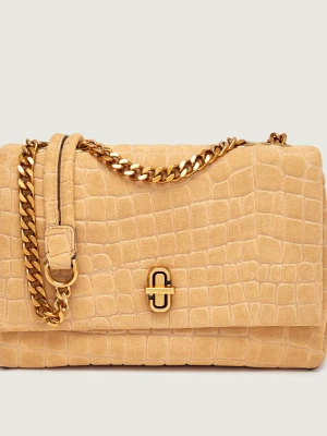 Marc Jacobs Torebka na ramię THE CROC SLIM DUAL | zamsz