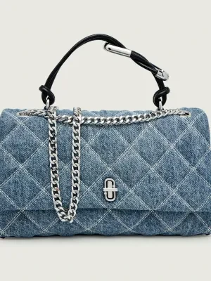 Marc Jacobs Torebka na ramię The Quilted Denim Dual Convertible | z dodatkiem skóry
