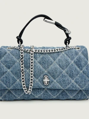 Marc Jacobs Torebka na ramię The Quilted Denim Dual Convertible | z dodatkiem skóry