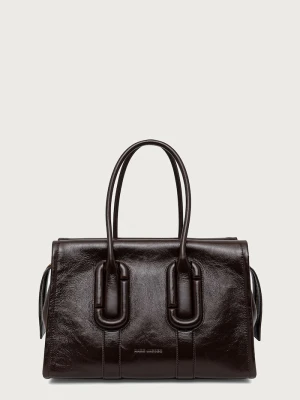 MARC JACOBS torebka shopper damska skórzana CITY TOTE brązowy
