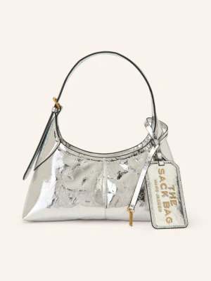 Marc Jacobs Torebka The Small Belted Sack Bag silber SREBRNY