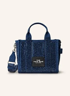 Marc Jacobs Torebka The Small Tote Bag The Small Tote Bag Crystal Z Ozdobnymi Kamykami blau