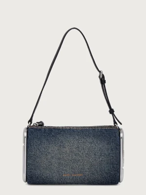 MARC JACOBS torebka tote damska jeansowa SMALL SHOULDER BAG niebieski