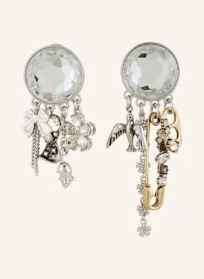 Marc Jacobs Wiszące Kolczyki The Grunge Glam Gem Earrings gold