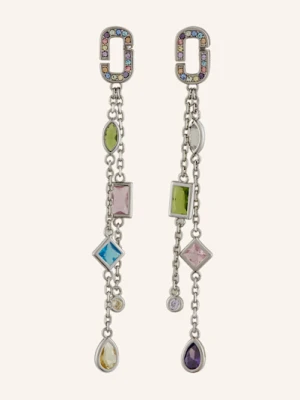 Marc Jacobs Wiszące Kolczyki The J Marc Luxe Gem Linear Earrings silber