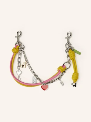 Marc Jacobs Zawieszka Do Torby The Mini Icon Chain Charm pink