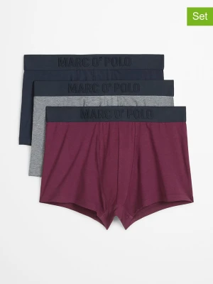 Marc O´Polo Bodywear Bokserki (3 pary) w kolorze bordowo-szaro-granatowym rozmiar: S Marc O'Polo