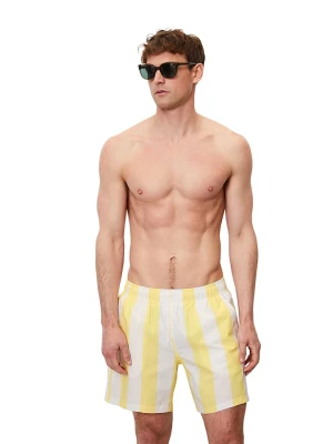 Marc O´Polo Bodywear Szorty kąpielowe w kolorze biało-żółtym rozmiar: XL Marc O'Polo