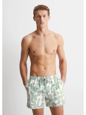 Marc O´Polo Bodywear Szorty kąpielowe w kolorze miętowo-kremowym rozmiar: XL Marc O'Polo