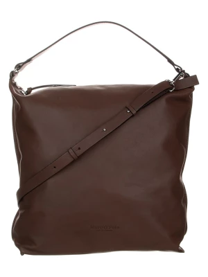 Marc O´Polo Skórzana torebka "Hobo Bag L" w kolorze brązowym - 35 x 36 x 12 cm rozmiar: onesize