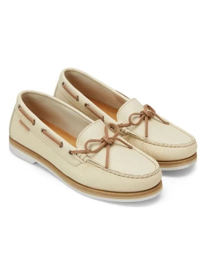 Marc O´Polo Skórzane mokasyny w kolorze kremowym rozmiar: 40