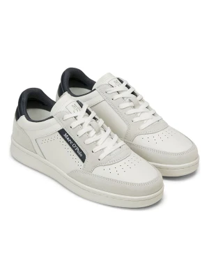 Marc O´Polo Skórzane sneakersy w kolorze biało-granatowym rozmiar: 37