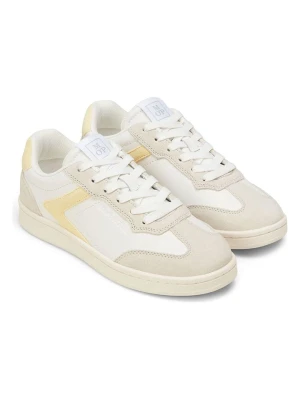 Marc O´Polo Skórzane sneakersy w kolorze biało-żółto-beżowym rozmiar: 39