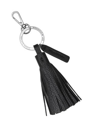 Marc O´Polo Skórzany brelok w kolorze czarnym do kluczy rozmiar: onesize