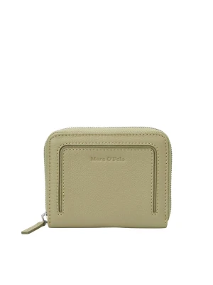 Marc O´Polo Skórzany portfel w kolorze khaki - 13 x 10 x 2,5 cm rozmiar: onesize
