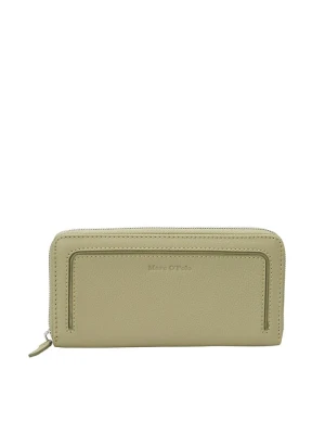 Marc O´Polo Skórzany portfel w kolorze khaki - 20 x 10 x 2 cm rozmiar: onesize