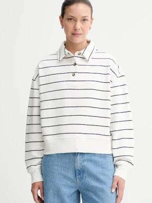 Marc O'Polo bluza bawełniana damska kolor biały wzorzysta 5000007098