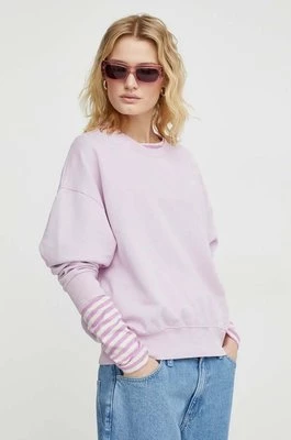 Marc O'Polo bluza bawełniana damska kolor różowy gładka 402407354141