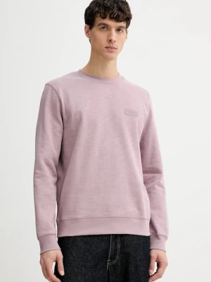 Marc O'Polo bluza bawełniana męska kolor różowy gładka 620401554008