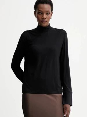 Marc O'Polo bluzka damska kolor czarny gładka 510214952225
