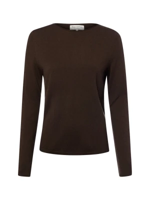 Marc O'Polo bluzka z dzianiny z domieszką wełny owczej Kobiety wełna ze strzyży brązowy